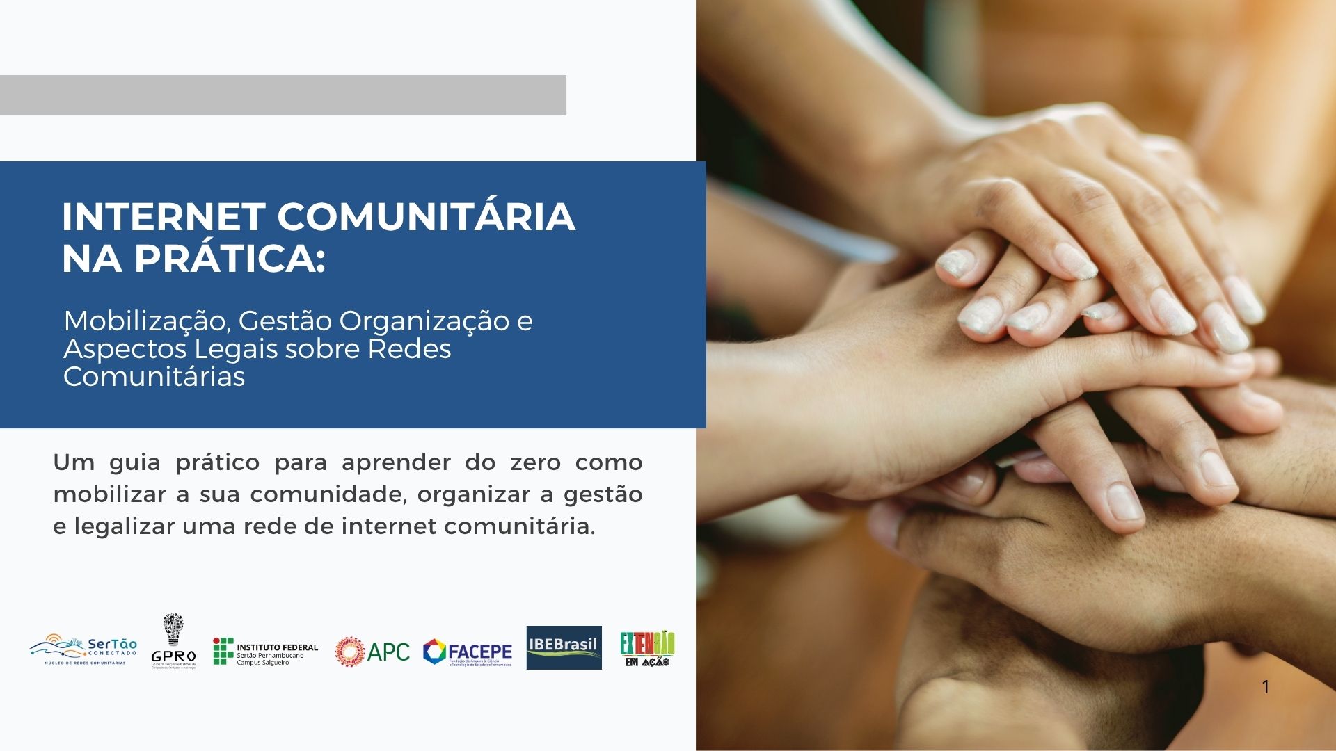 Capa do e-book sobre mobilização, gestão, organização e aspectos legais