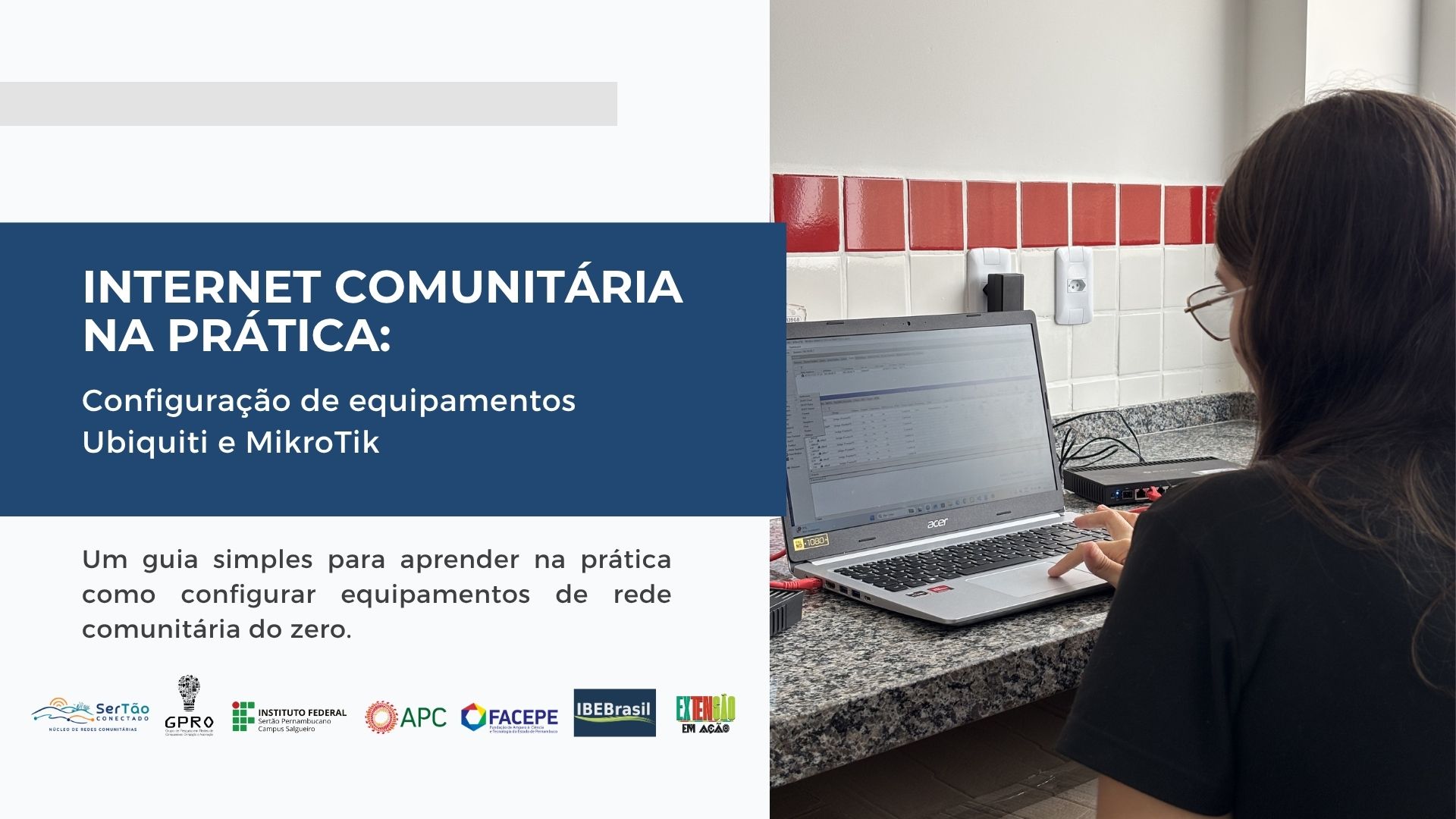 Capa do e-book sobre configuração de equipamentos Ubiquiti e MikroTik